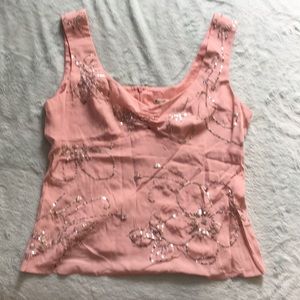 Nanette Lepore sequined silk top.